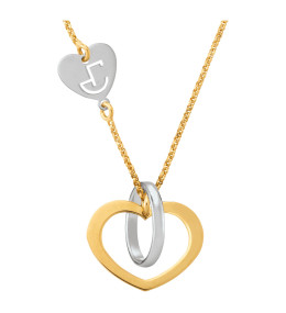 Collier Jourdan Bijoux Valentine, argent 925/1000 Bicolore AJF210001N