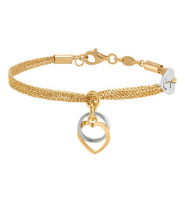 Bracelet Jourdan Bijoux Valentine, argent 925/1000 Bicolore AJF210002B