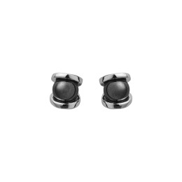 Boucles d'oreilles Jourdan Bijoux Atlas, argent 925/1000 et Hématite AJS 085 HE
