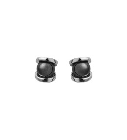 Boucles d'oreilles Jourdan Bijoux Atlas, argent 925/1000 et Hématite AJS 085 HE