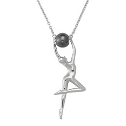 Collier Jourdan Bijoux Grace, argent 925/1000 et Hématite AMK 035