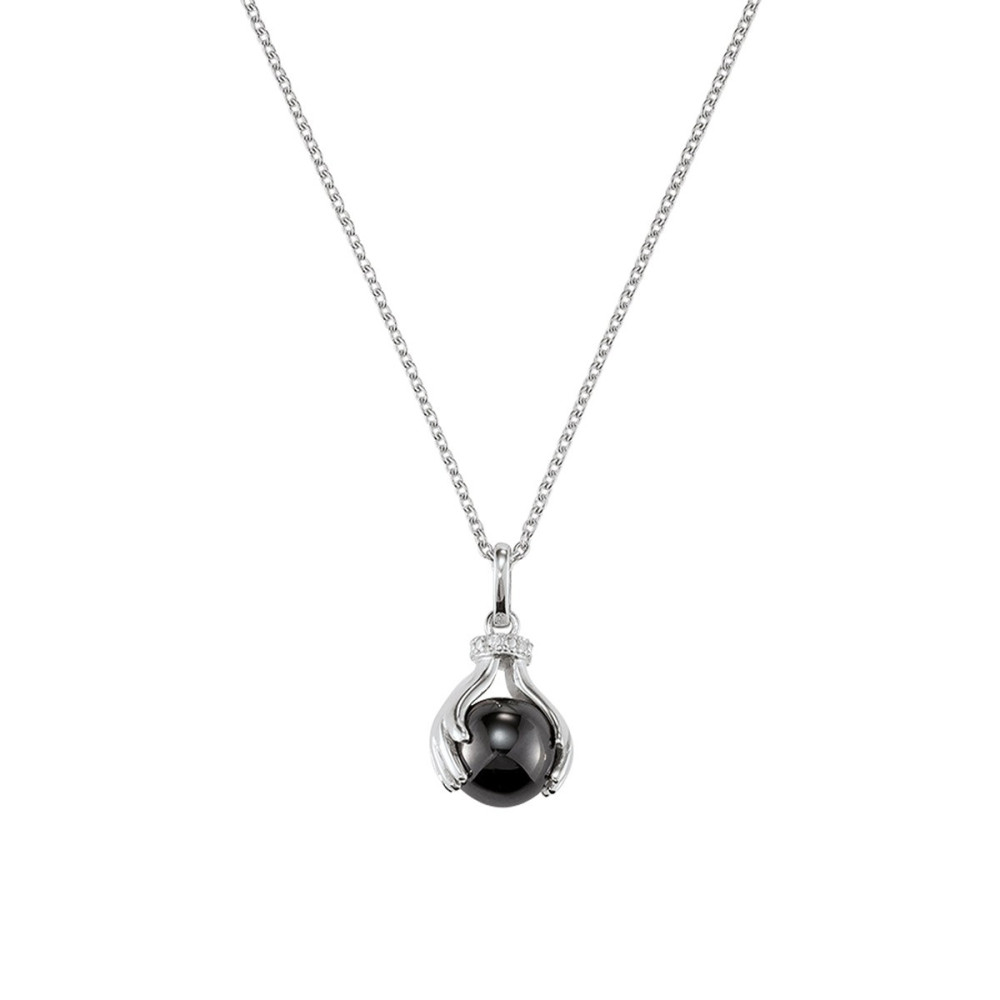 Collier Jourdan Bijoux Helicé, argent 925/1000  et Hématite AMK 079