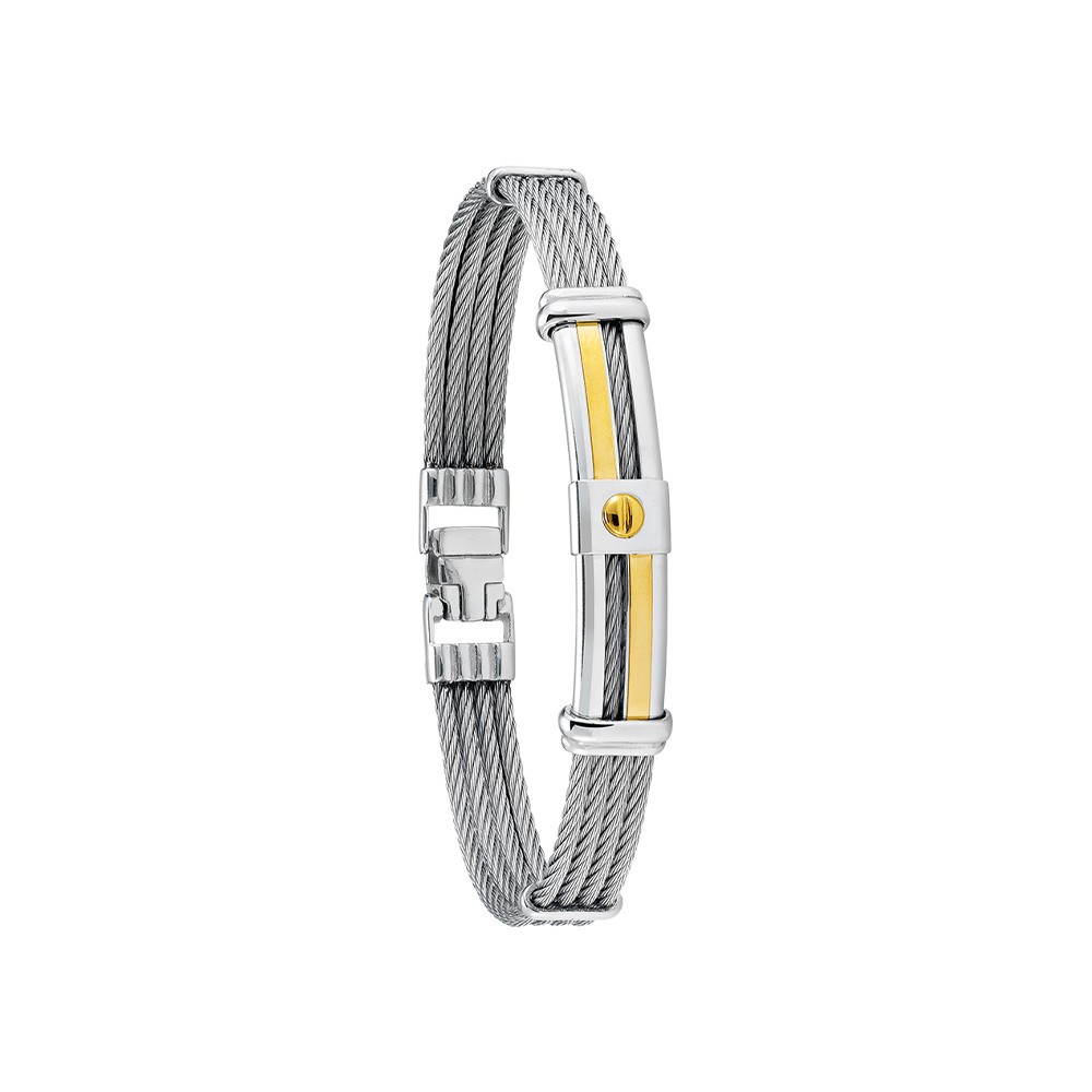 Bracelet Jourdan Bijoux Norma, Acier, Or 750/1000/1000 FZ 012