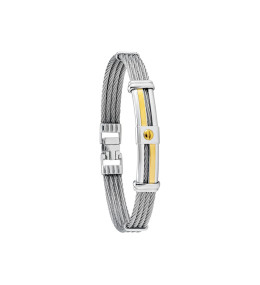 Bracelet Jourdan Bijoux Norma, Acier, Or 750/1000/1000 FZ 012