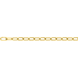 Le Collier femme acier doré jaune, mailles fantaisie, longueur 50 cm by Stauffer.
