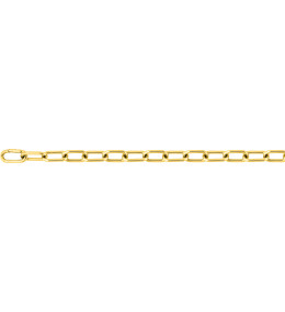 Le Collier femme acier doré jaune, mailles fantaisie, longueur 50 cm by Stauffer.
