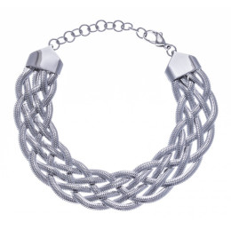 Le Bracelet femme acier tressé, acier by Stauffer