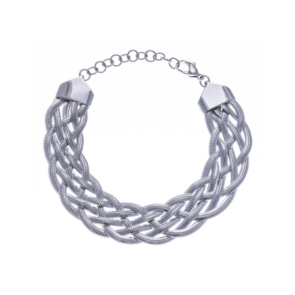 Le Bracelet femme acier tressé, acier by Stauffer