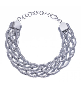 Le Bracelet femme acier tressé, acier by Stauffer