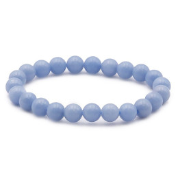 Bracelet pierres naturelles 8mm angélite A