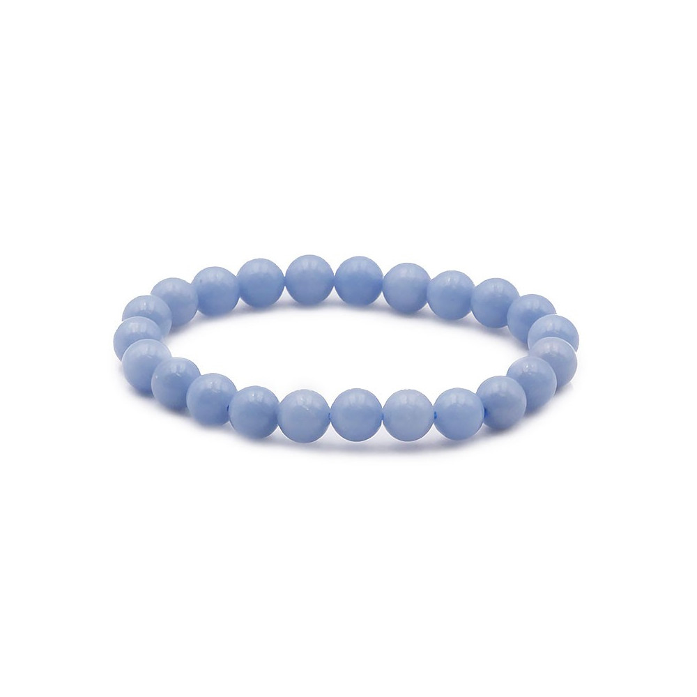 Bracelet pierres naturelles 8mm angélite A