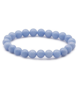 Bracelet pierres naturelles 8mm angélite A