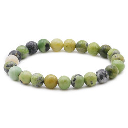 Bracelet pierres naturelles 8 mm chrysoprase citron B