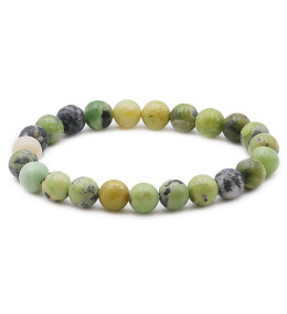 Bracelet pierres naturelles 8 mm chrysoprase citron B