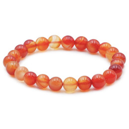 Bracelet pierres naturelles 8mm cornaline A