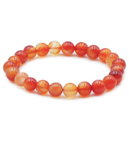 Bracelet pierres naturelles 8mm cornaline A