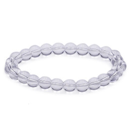 Bracelet pierres naturelles 8mm cristal de roche A