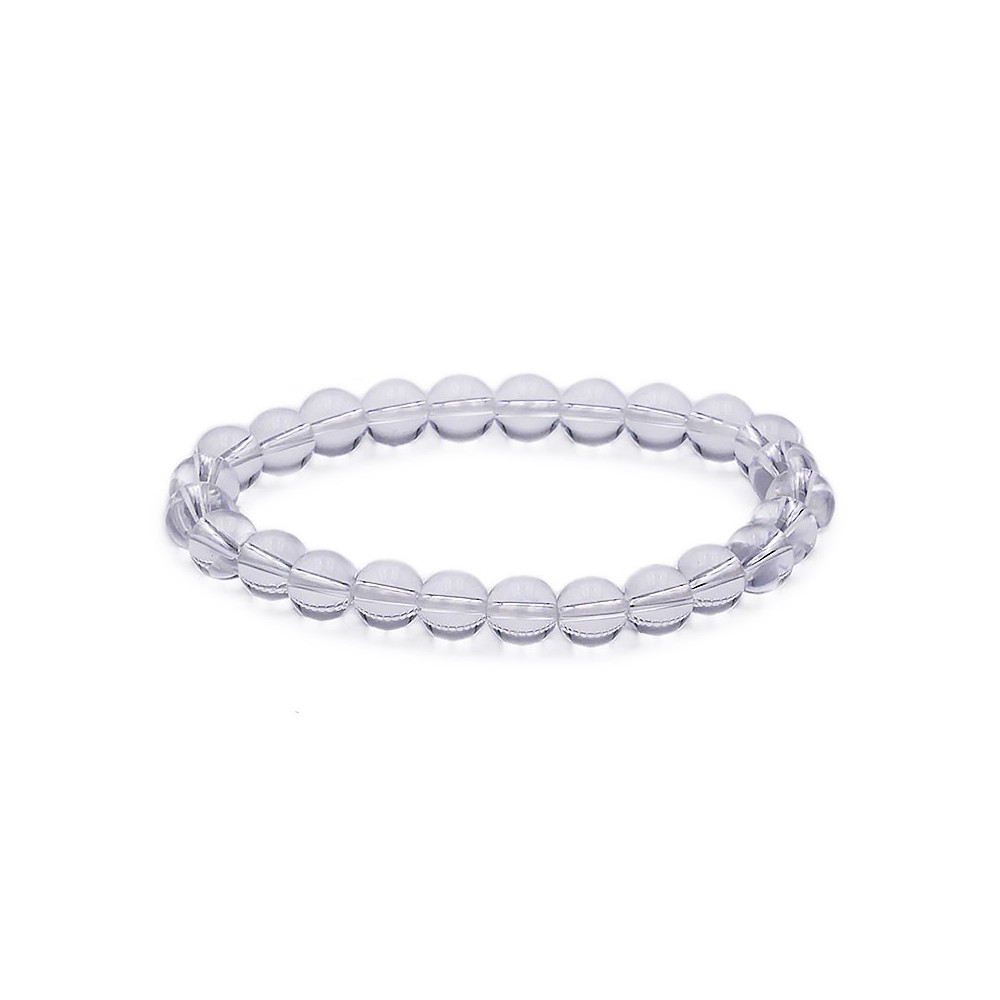 Bracelet pierres naturelles 8mm cristal de roche A