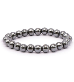 Bracelet pierres naturelles 8mm hématite AB