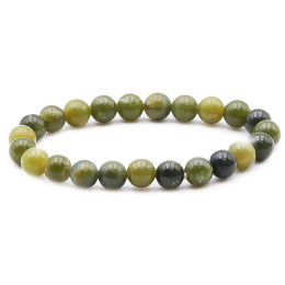 Bracelet pierres naturelles 8mm jade néphrite AB