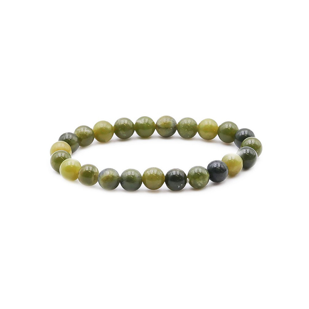 Bracelet pierres naturelles 8mm jade néphrite AB