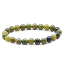 Bracelet pierres naturelles 8mm jade néphrite AB
