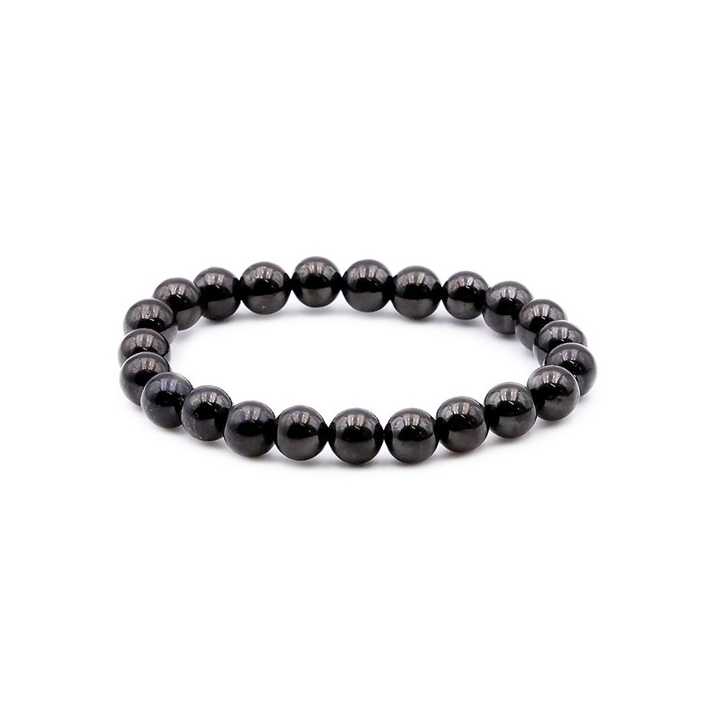 Bracelet pierres naturelles 8mm jais A