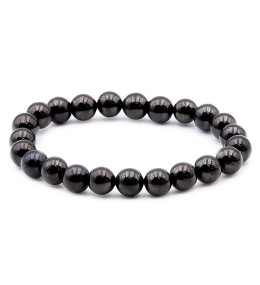 Bracelet pierres naturelles 8mm jais A