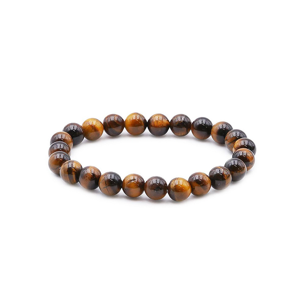 Bracelet pierres naturelles 8mm oeil de tigre A