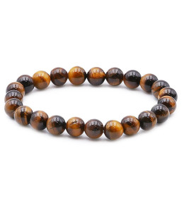 Bracelet pierres naturelles 8mm oeil de tigre A