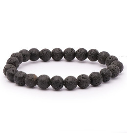 Bracelet pierres naturelles 8mm pierre de lave AB
