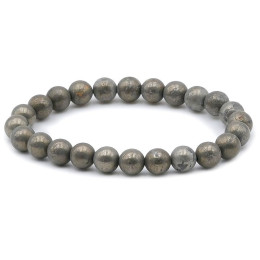 Bracelet pierres naturelles 8mm pyrite A