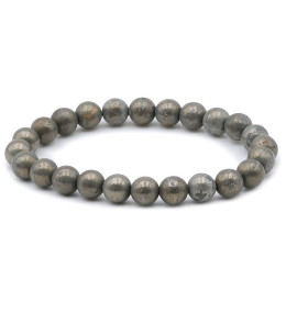 Bracelet pierres naturelles 8mm pyrite A