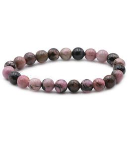 Bracelet pierres naturelles 8mm rhodonite madagascar AB