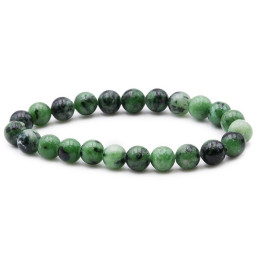 Bracelet pierres naturelles 8 mm rubis zoisite A
