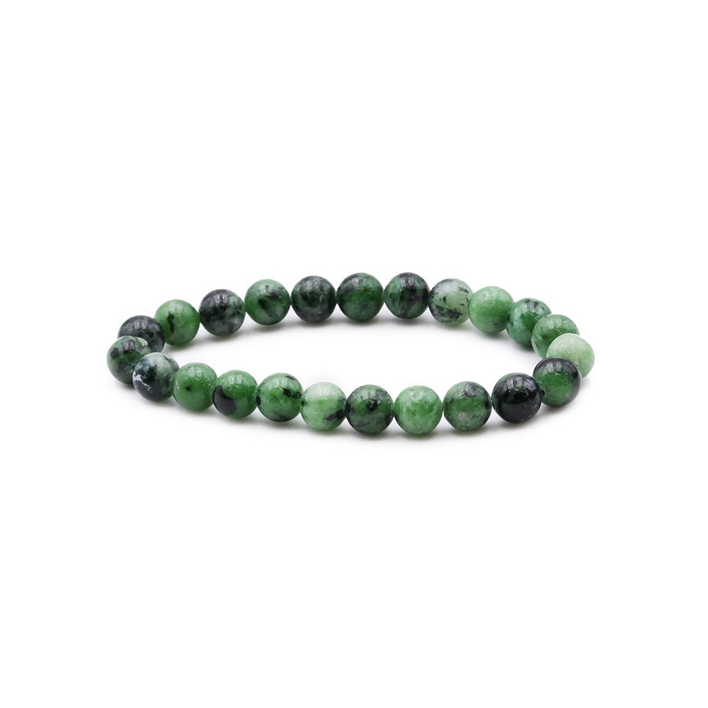 Bracelet pierres naturelles 8 mm rubis zoisite A