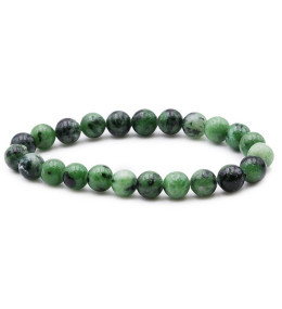 Bracelet pierres naturelles 8 mm rubis zoisite A