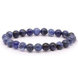 Bracelet pierres naturelles 8mm sodalite A