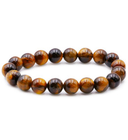 Bracelet pierres naturelles 10mm oeil de tigre A