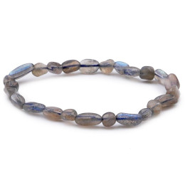 Bracelet pierres naturelles pierres roulées labradorite A