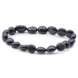 Bracelet pierres naturelles pierres roulées oeil de faucon A
