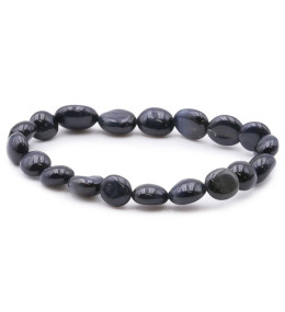 Bracelet pierres naturelles pierres roulées oeil de faucon A