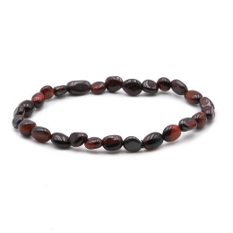 Bracelet pierres naturelles pierres roulées oeil de taureau A