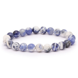Bracelet pierres naturelles 8mm sodalite AB
