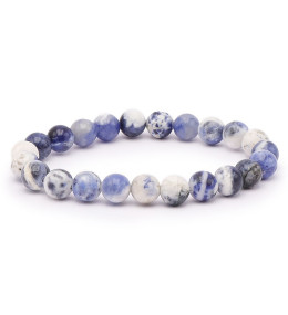 Bracelet pierres naturelles 8mm sodalite AB
