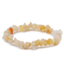 Bracelet pierres naturelles baroque aventurine jaune AB