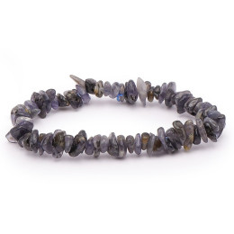 Bracelet pierres naturelles baroque cordiérite A+