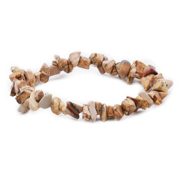 Bracelet pierres naturelles baroque jaspe paysage AB
