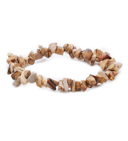Bracelet pierres naturelles baroque jaspe paysage AB