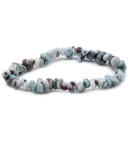 Bracelet pierres naturelles baroque Larimar AB